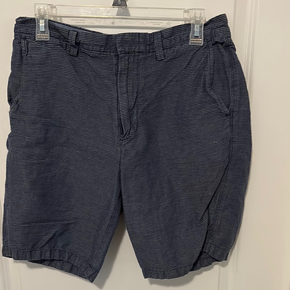 Men's Striped Navy Blue Shorts